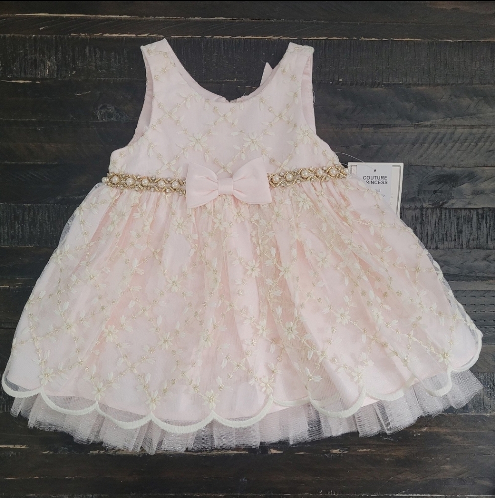NEW Couture Princess Dress Girls Size 9 Months